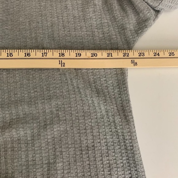 Natural Reflections Long Sleeve Button Up Long Sleeve Waffle Knit Top - Picture 10 of 10